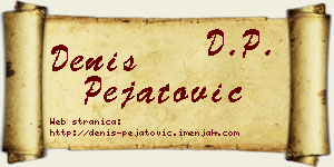 Denis Pejatović vizit kartica
